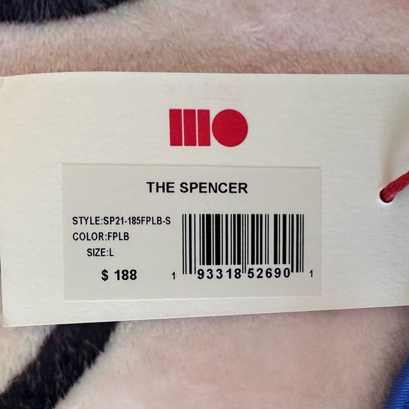 Solid and Striped The Spencer Size Large Blue Green White Anthropologie - Picture 6 of 13